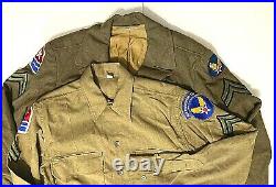 Ww2 Us Army Air Force Aviation Transport Ike Jacket, Shirt & Pants Uniform 1944