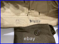 Ww2 Us Army Air Force Aviation Transport Ike Jacket, Shirt & Pants Uniform 1944