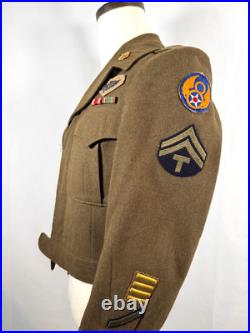 Ww2 Us Army Air Force Tunic With 8th Air Force Patch Named