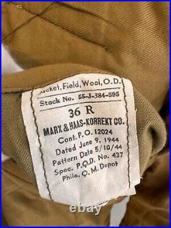 Ww2 Us Army Air Force Tunic With 8th Air Force Patch Named