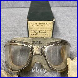 Ww2 Us Army Air Force Usaaf Chas Fischer Aviation Flight Flying Goggles