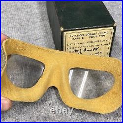 Ww2 Us Army Air Force Usaaf Chas Fischer Aviation Flight Flying Goggles