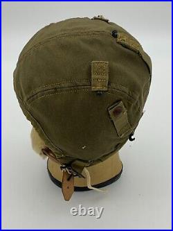 Ww2 Wwii Us Army Air Force Type A-9 Summer Flight Helmet Large