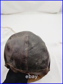 Wwii Army Air Force Leather Helmet A 11 Bradley Goodrich