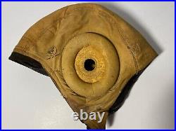 Wwii, Type A-11, Army Air Forces, Leather Pilot Helmet, Clean, Supple Leather