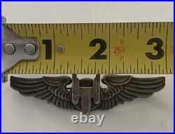 Wwii Us Army Air Force Aerial Gunner Wings-original-sterling Silver