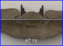 Wwii Us Army Air Force Aerial Gunner Wings-original-sterling Silver