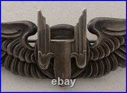 Wwii Us Army Air Force Aerial Gunner Wings-original-sterling Silver