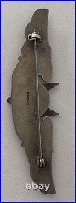 Wwii Us Army Air Force Aerial Gunner Wings-original-sterling Silver