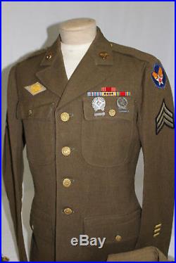 Wwii Us Army Air Force Cbi Uniform Large Named Grouping Archive