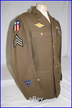 Wwii Us Army Air Force Cbi Uniform Large Named Grouping Archive