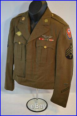 Wwii Us Army Air Force European Theater Ww2 Ike Jacket Uniform Ww2 USA Wings
