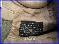 Wwii Us Army Air Force Leather Flight Helmet Type A11 Size Extra Large