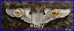 Wwii Us Army Air Force Pilot Wings Sterling Silver Badge