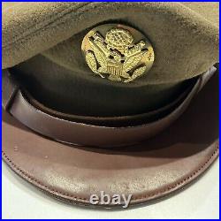 Wwii Us Army Air Force Usaaf Nco Enlisted Men Crusher Flying Hat Cap 6 7/8