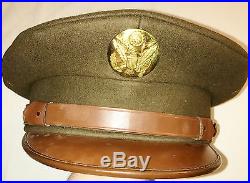 Wwii Usaaf Us Army Air Force Deep Green Wool Hat