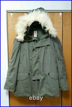XL N-3B Extreme Cold Weather Parka US Military Air Force Army VGUC Type N3B N3-B